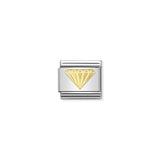Nomination Composable Link Diamond, 18K Gold
