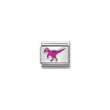 Nomination Composable Link Dinosaur, Silver & Enamel