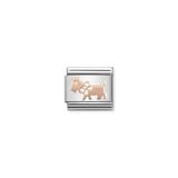 Nomination Composable Link Dog, 9K Rose Gold