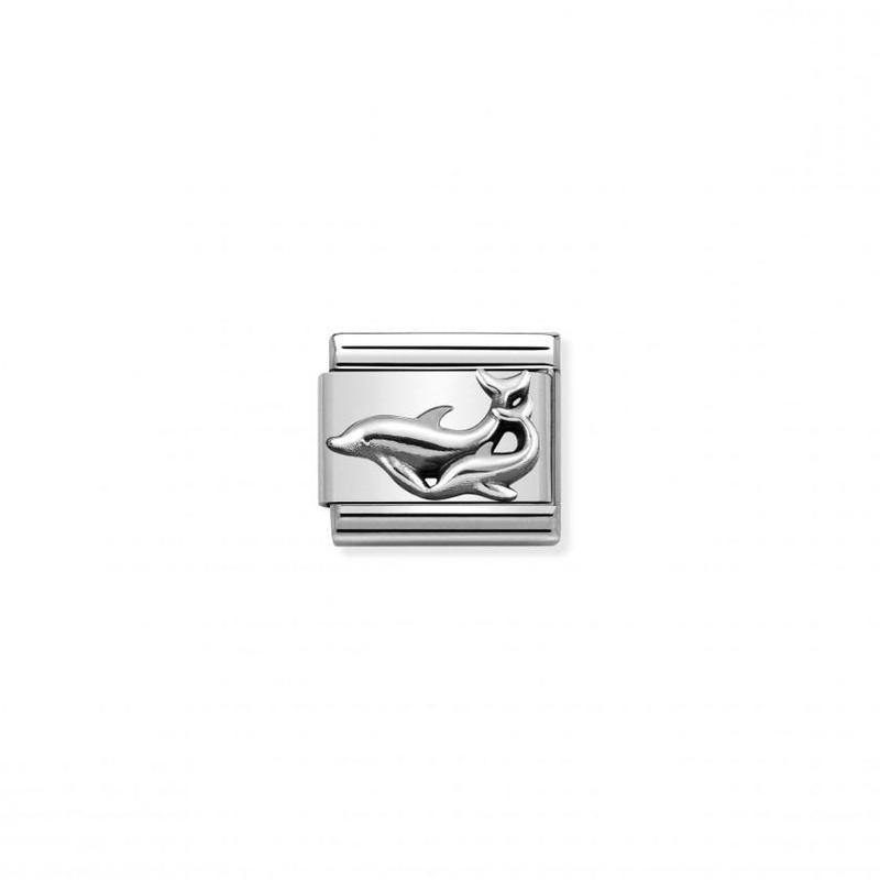 Nomination Composable Link Dolphins, Silver