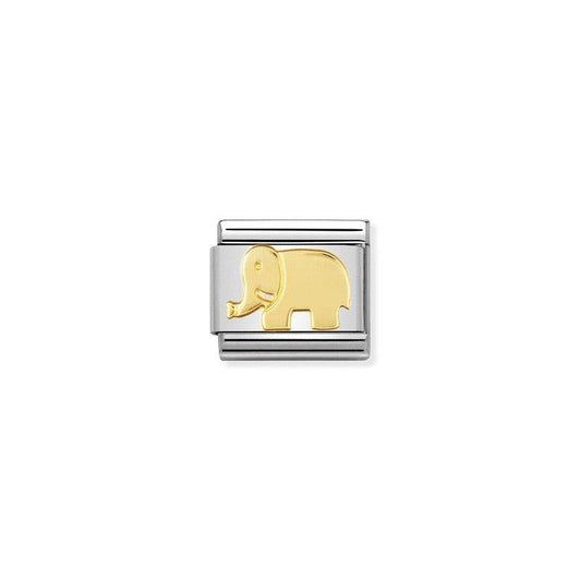 Nomination Composable Link Elephant, 18K Gold