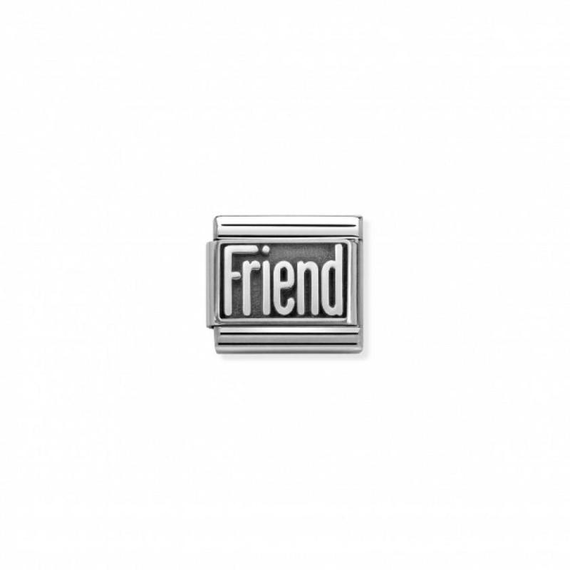 Nomination Composable Link Friend, Silver