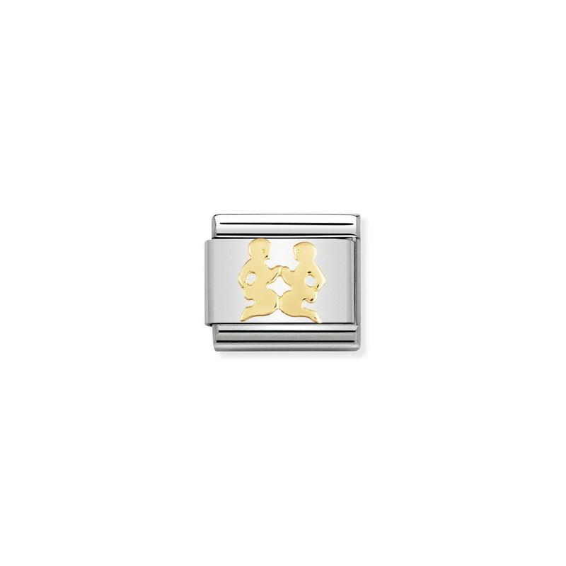 Nomination Composable Link Gemini, 18K Gold