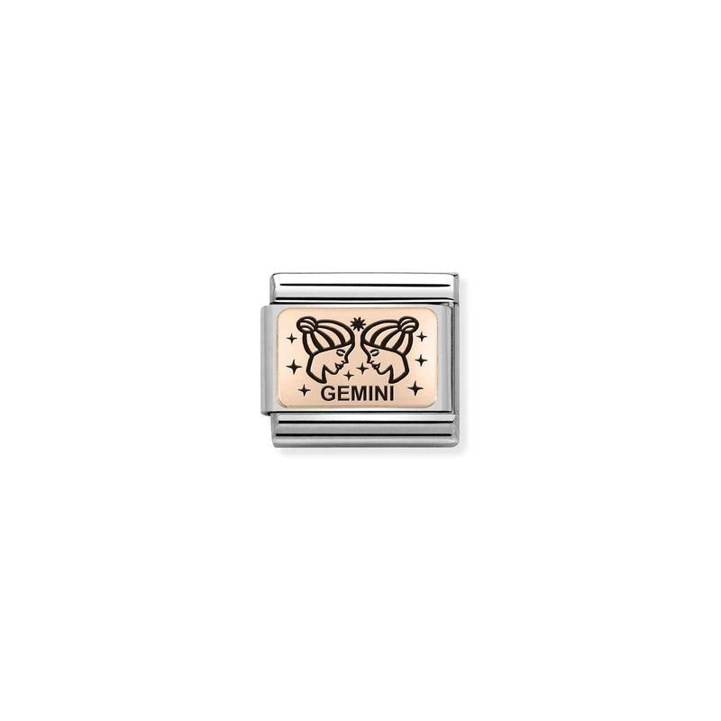 Nomination Composable Link Gemini, 9K Rose Gold