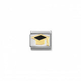 Nomination Composable Link Graduation Cap, 18K Gold & Enamel