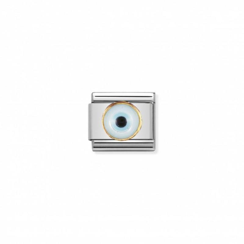 Nomination Composable Link Greek Eye, 18K Gold