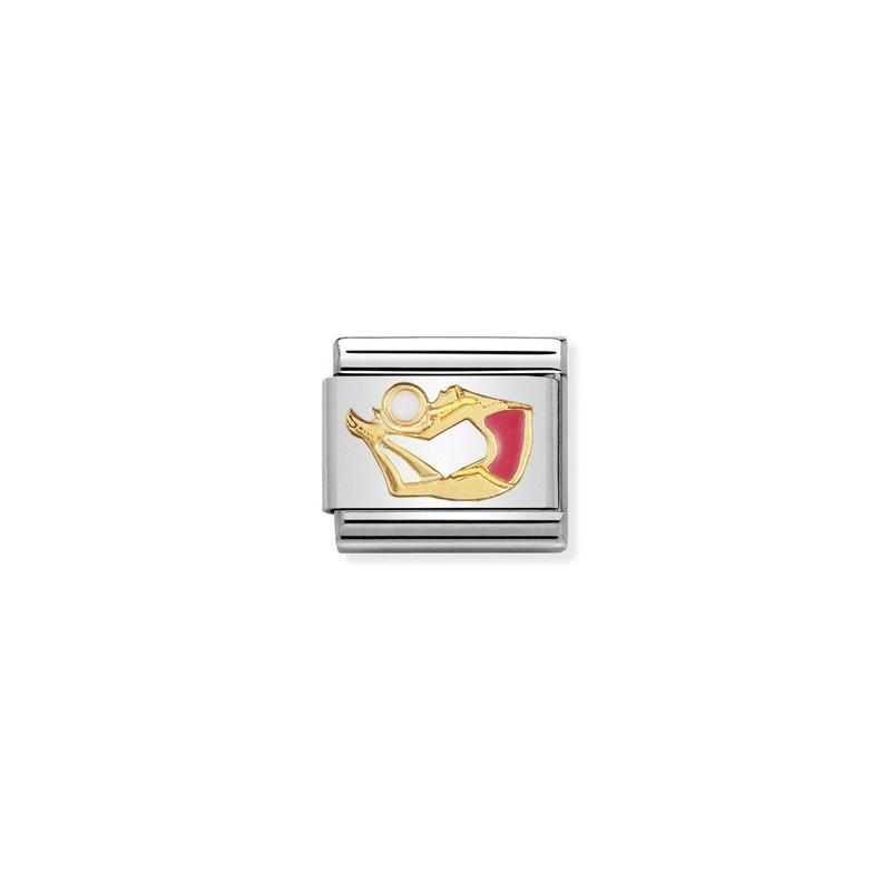 Nomination Composable Link Gymnast With Ball, 18K Gold & Enamel