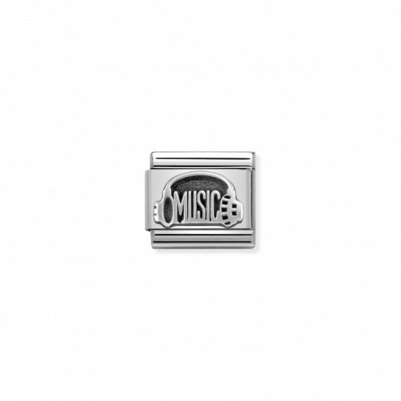 Nomination Composable Link Headphones With Music, Silver
