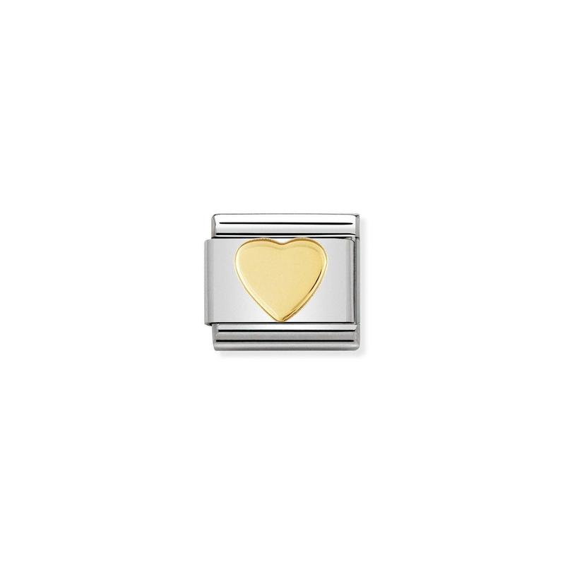 Nomination Composable Link Heart, 18K Gold