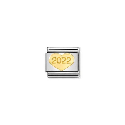 Nomination Composable Link Heart 2022, 18K Gold