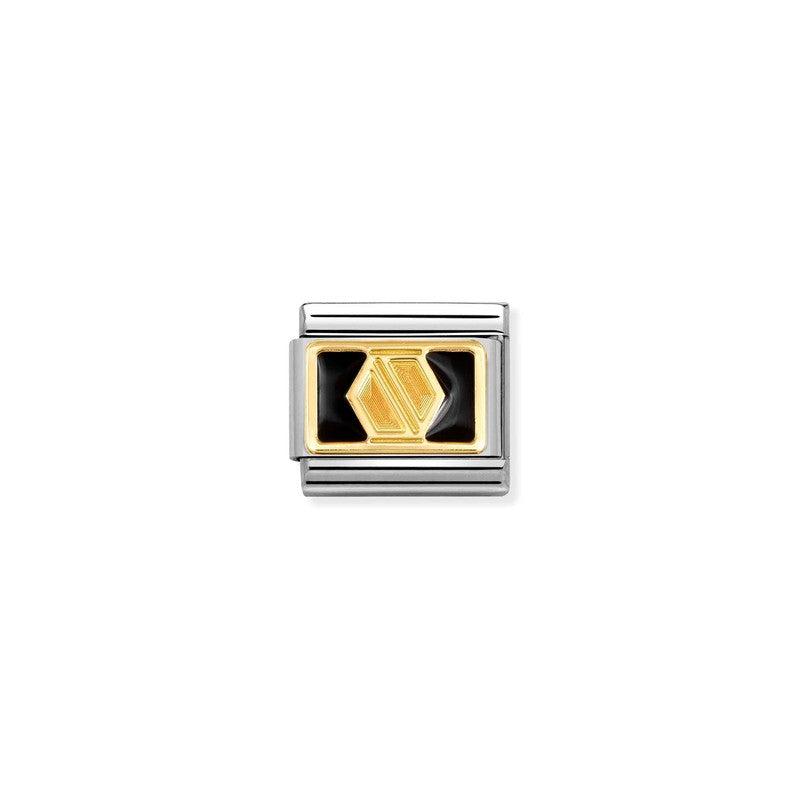 Nomination Composable Link Hexagonal Screw, 18K Gold & Enamel