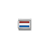 Nomination Composable Link Holland Flag, Silver & Enamel