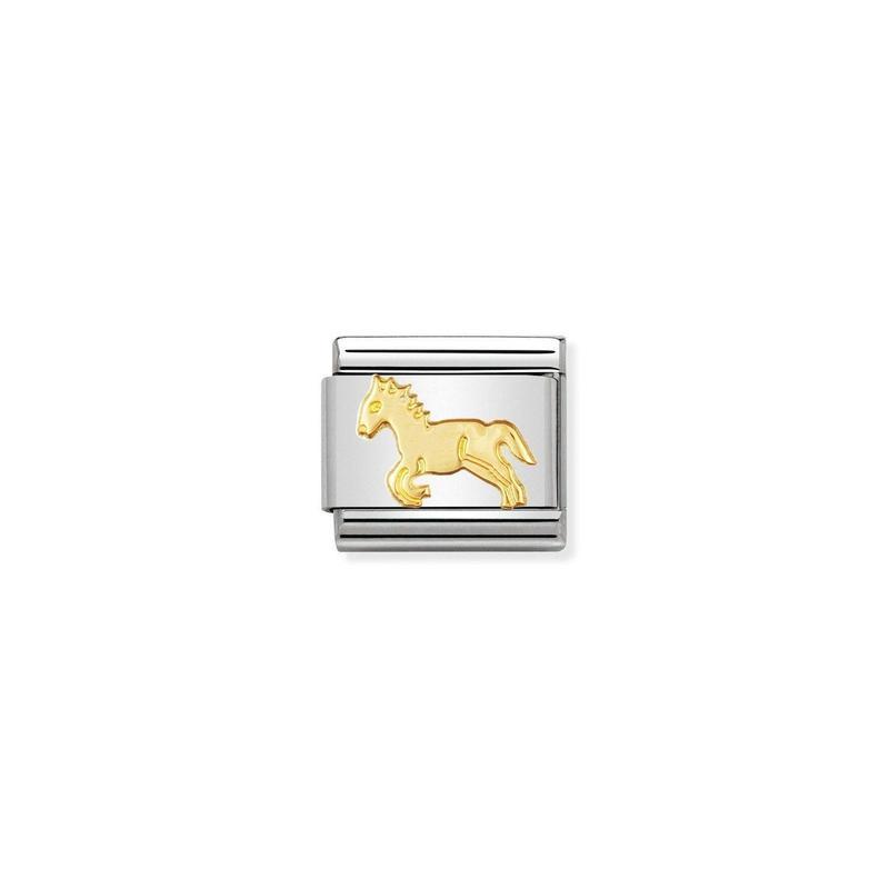 Nomination Composable Link Horse, 18K Gold