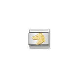 Nomination Composable Link Horse Head, 18K Gold