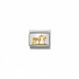 Nomination Composable Link Horse, Rider, 18K Gold