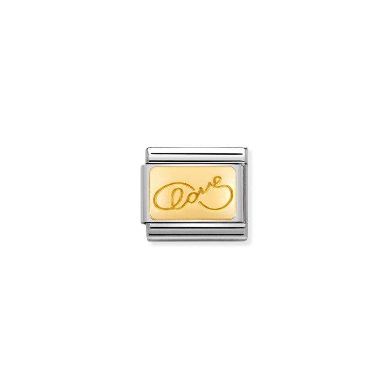 Nomination Composable Link Infinite Love, 18K Gold