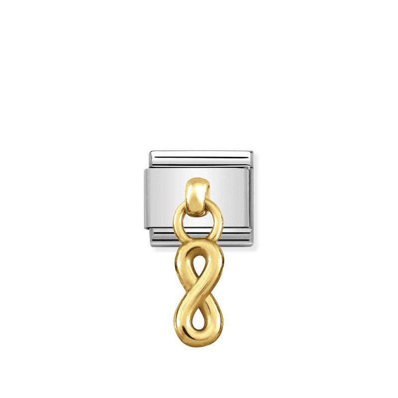 Nomination Composable Link Infinity Hanging Charm, 18K Gold
