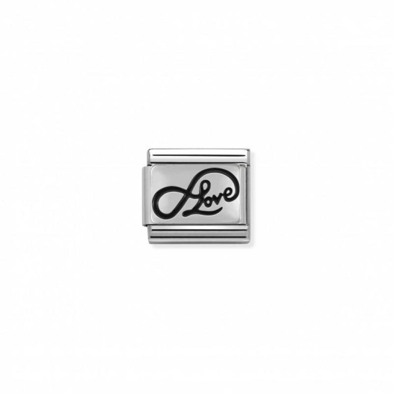 Nomination Composable Link Infinity Love, Silver