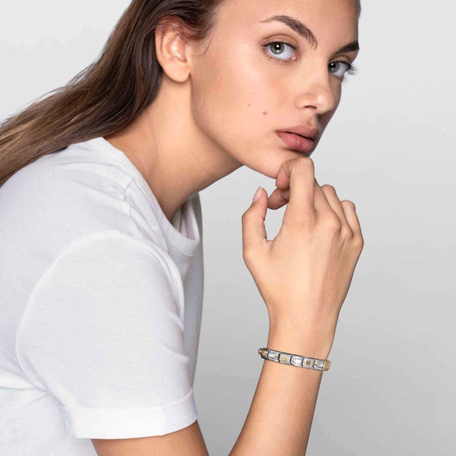 Nomination Composable Link Infinity, Silver, 18K Gold & Glitter Enamel