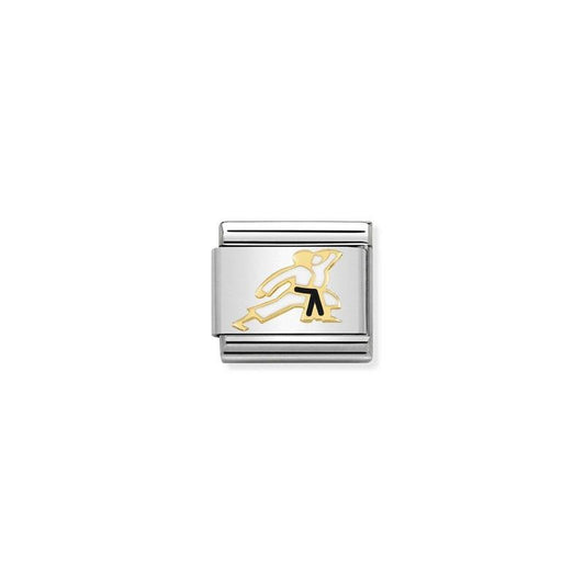 Nomination Composable Link Karate, 18K Gold & Enamel