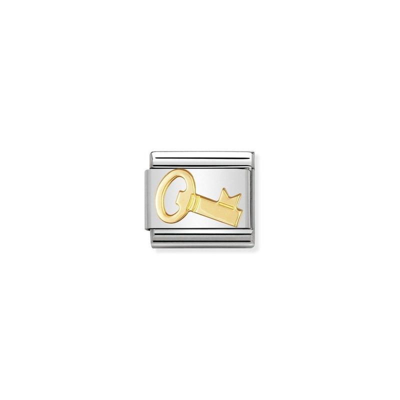 Nomination Composable Link Key, 18K Gold