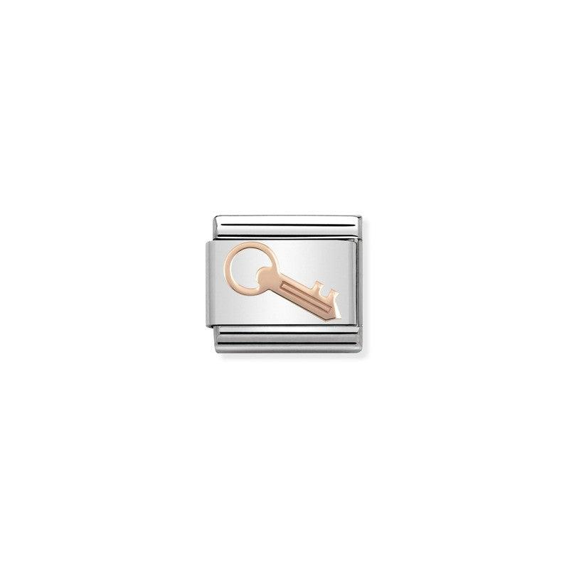 Nomination Composable Link Key, 9K Rose Gold