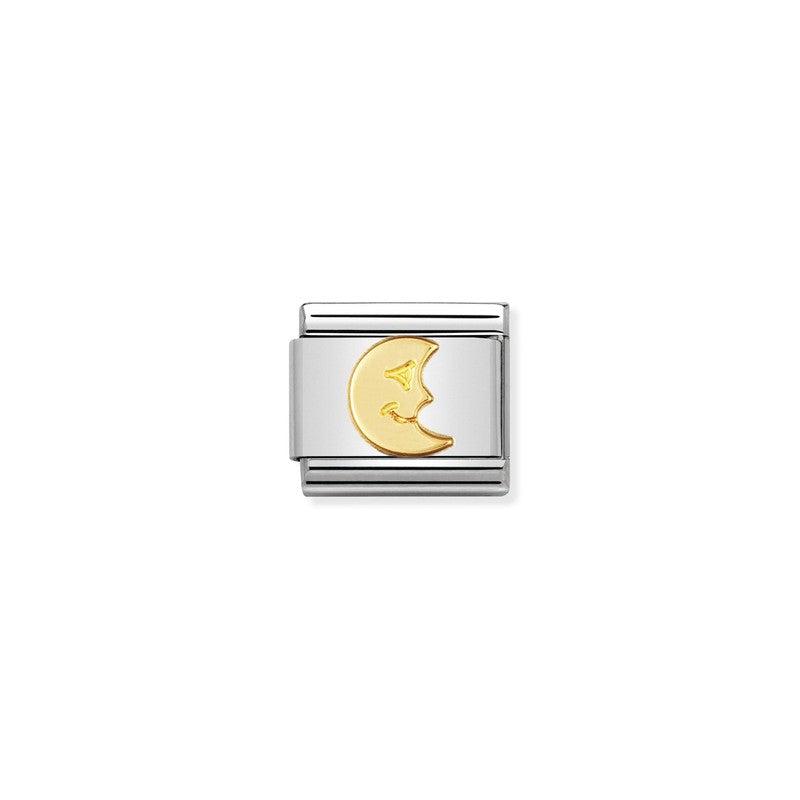 Nomination Composable Link Moon, 18K Gold