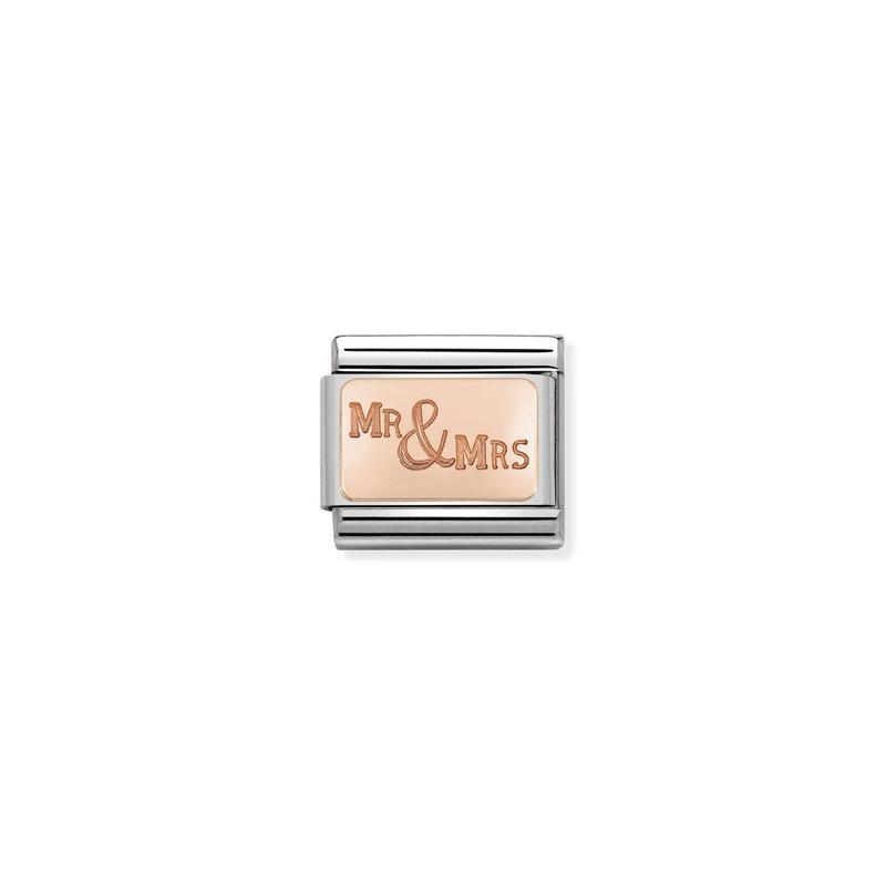 Nomination Composable Link Mr & Mrs, 9K Rose Gold