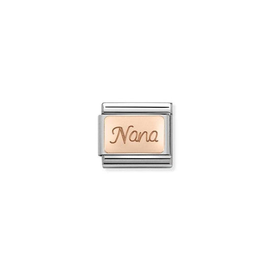 Nomination Composable Link Nana, 9K Rose Gold