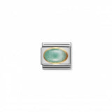 Nomination Composable Link Oval Emerald Stone, 18K Gold