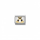 Nomination Composable Link Panda, 18K Gold & Enamel