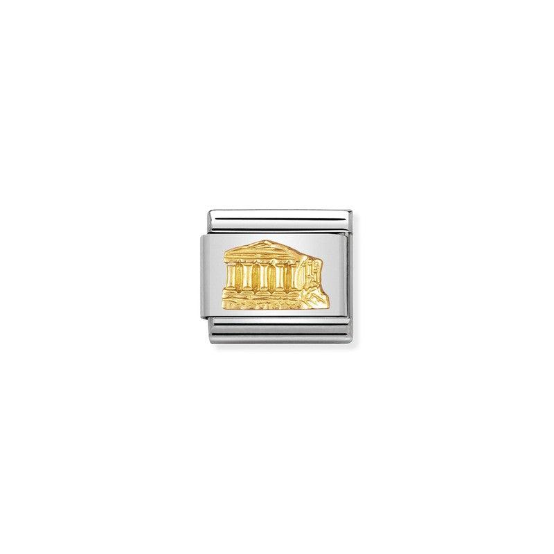 Nomination Composable Link Parthenon, 18K Gold