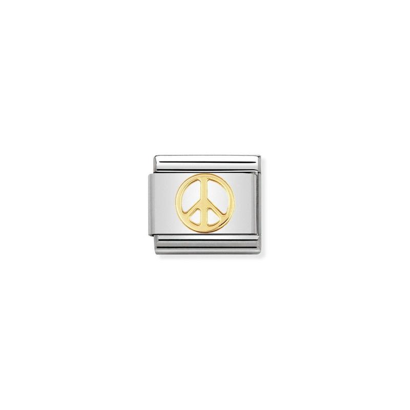 Nomination Composable Link Peace, 18K Gold