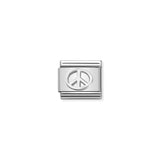 Nomination Composable Link Peace Symbol, Silver