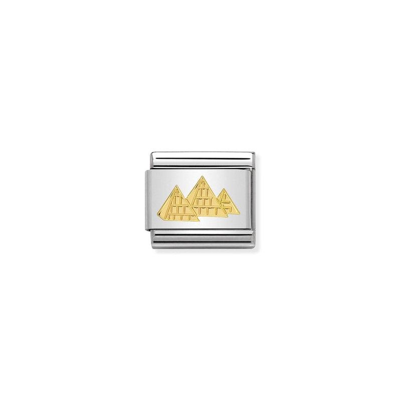 Nomination Composable Link Pyramids, 18K Gold