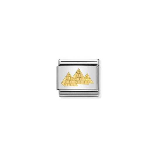 Nomination Composable Link Pyramids, 18K Gold