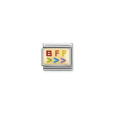 Nomination Composable Link Rainbow BFF, Right, 18K Gold & Enamel