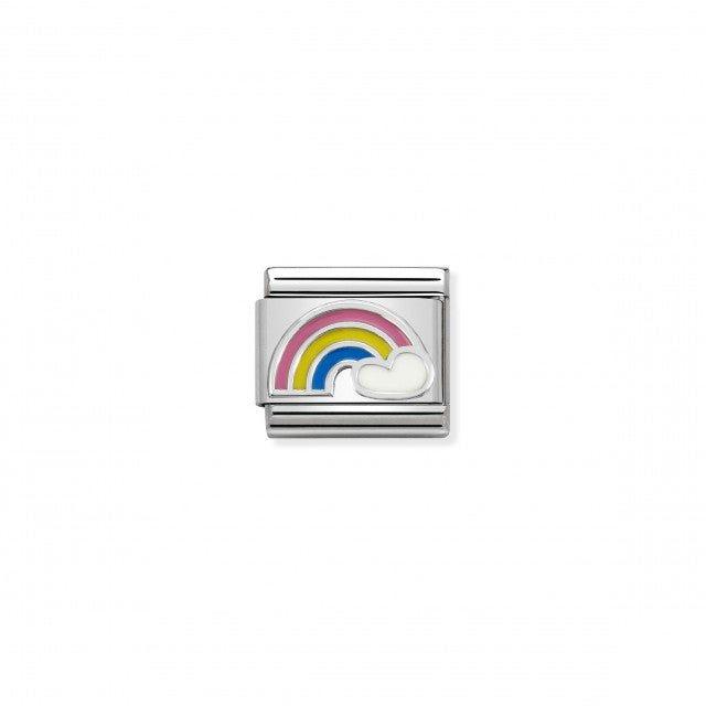Nomination Composable Link Rainbow Cloud, Silver & Enamel