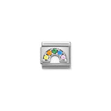 Nomination Composable Link Rainbow, Cubic Zirconia, Silver