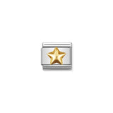Nomination Composable Link Raised Star, 18K Gold
