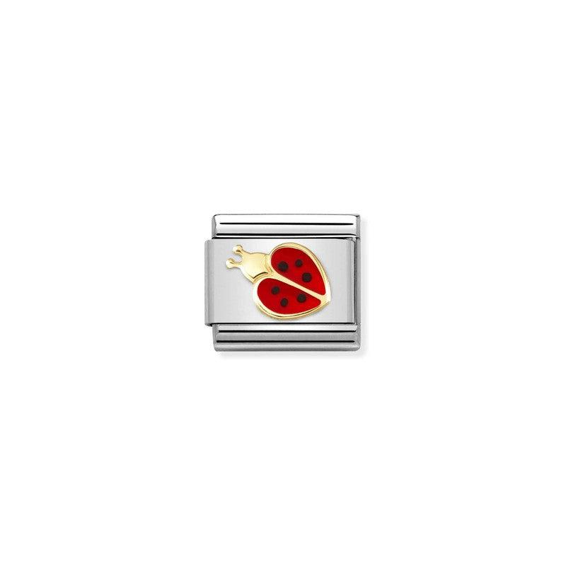 Nomination Composable Link Red Ladybird, 18K Gold & Enamel