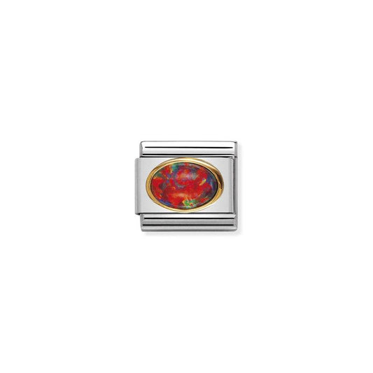 Nomination Composable Link Red Opal Stone, 18K Gold