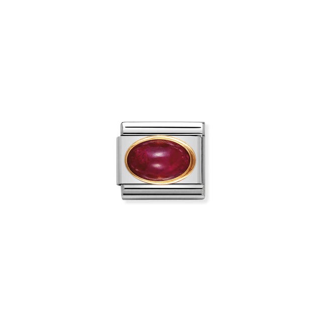 Nomination Composable Link Ruby Stone, 18K Gold