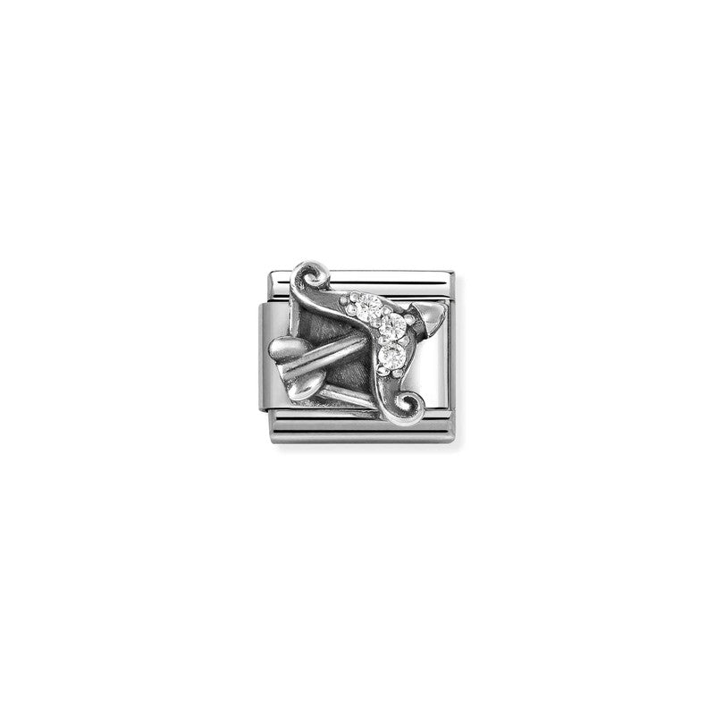 Nomination Composable Link Sagittarius, Cubic Zirconia, Silver