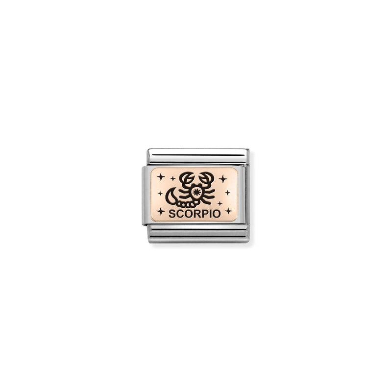 Nomination Composable Link Scorpio, 9K Rose Gold