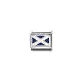 Nomination Composable Link Scotland Flag, Silver & Enamel