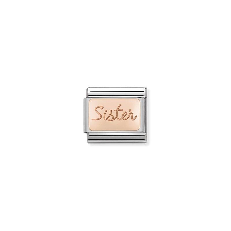Nomination Composable Link Sister, 9K Rose Gold