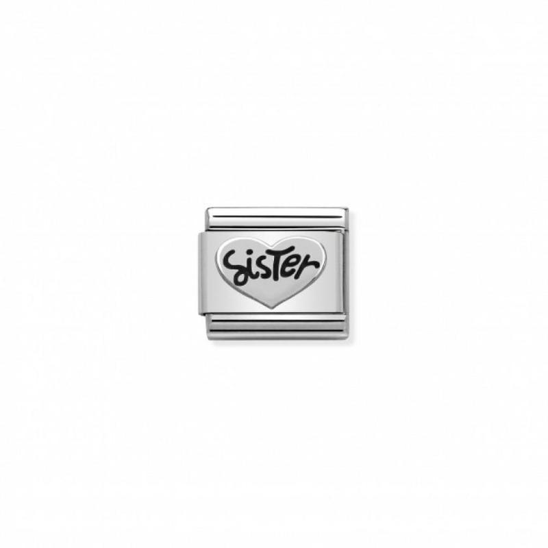 Nomination Composable Link Sister, Silver