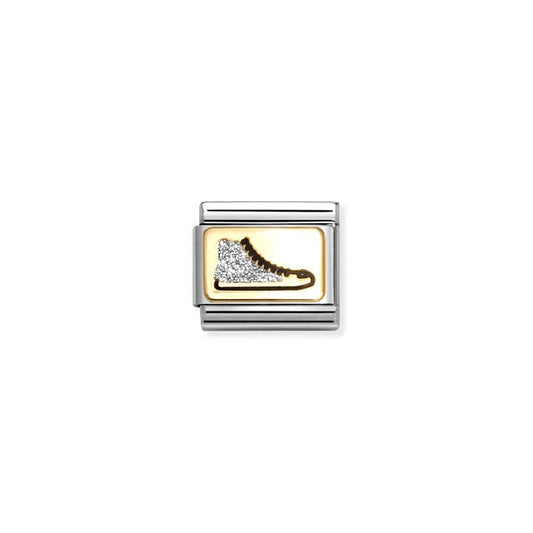 Nomination Composable Link Sneaker, 18K Gold & Glitter Enamel