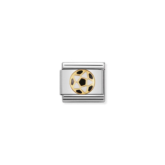Nomination Composable Link Soccer Ball, 18K Gold & Enamel